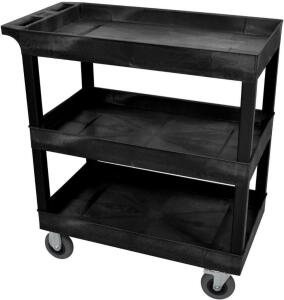 BLACK 18X32 3 TUB CART