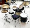 DRUM KIT W/ (1) BASE, (1) SNARE, (4) TOMS, (2) HIGH HATS, (1) SYMBOL, AND CHAIR