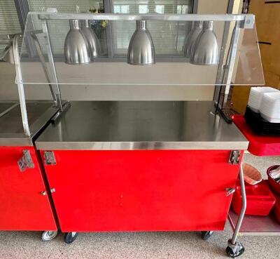 DUKE 60" STATIONARY SERVING COUNTER W/ HEAT LAMP