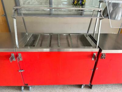 DUKE 60" STATIONARY SERVING COUNTER W/ SNEEZE GUARD