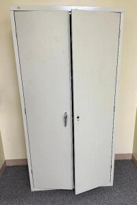 36" TWO DOOR METAL STORAGE CABINET