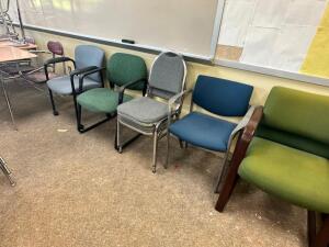 (6) ASSORTED UPHOLSTERED SIDE CHAIRS