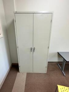 36" TWO DOOR METAL STORAGE CABINET