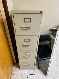 FOUR DRAWER METAL FILE CABINET