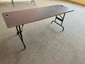 (2) ASSORTED 6' FOLDING TABLES
