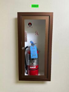 FIRE EXTINGUISHER AND RECESSED ENCLOSER