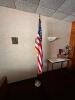 AMERICAN FLAG WITH STAND