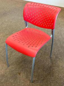 (4) METAL FRAMED DESK CHAIRS- REDLOCATION SENIOR COMMONS (ROOM 110)