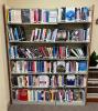 64" X 14" X 77" METAL FRAMED BOOKSHELFINFORMATION: CONTENTS NOT INCLUDEDLOCATION LIBRARY