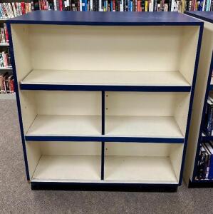 (3) 3-TIER WOODEN BOOKSHELFINFORMATION: BOOKS NOT INCLUDEDLOCATION LIBRARYSIZE: 42" X 24" X 48"