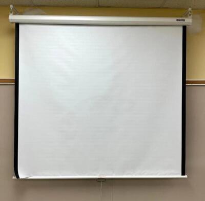 APOLLO 60" X 48" PULL-DOWN PROJECTION SCREENLOCATION ROOM 105SIZE: 60" X 48"