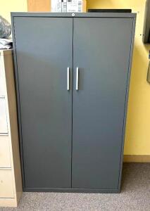 2-DOOR METAL STORAGE CABINETINFORMATION: CONTENTS NOT INCLUDEDLOCATION TEACHER STORE ROOM