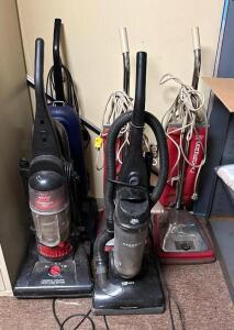 ASSORTED VACUUM CLEANERS AS SHOWNLOCATION CUSTODIAL CLOSET