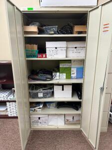 STORAGE CABINET WITH CONTENTS