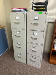 (2) - OFFICE FILE CABINETS