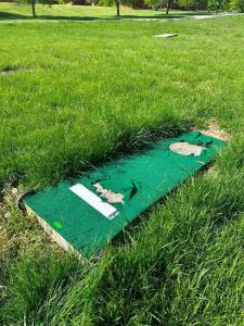 ARTIFICIAL PITCHING MOUND AND CATCHERS TURF