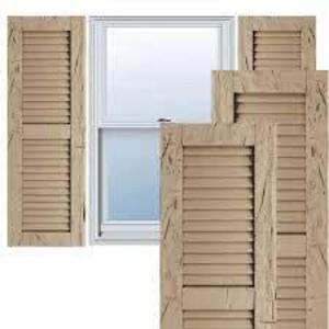 DESCRIPTION: (2) SHUTTERS BRAND/MODEL: EKENA MILLWORK INFORMATION: NATURAL WOOD SIZE: 18X60" RETAIL$: $431.98 TOTAL QTY: 2