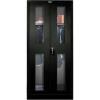 DESCRIPTION: (2) SAFETY VIEW DOOR WARDROBE CABINET BRAND/MODEL: HALLOWELL #435W24SV-ME INFORMATION: BLACK RETAIL$: $609.00 EA QTY: 2