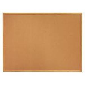 DESCRIPTION: (1) CORK BOARD WITH FRAME BRAND/MODEL: QUARTET #304 INFORMATION: WOODEN FRAME SIZE: 4' X 3' RETAIL$: $88.73 EA QTY: 1