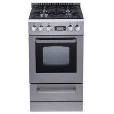 DESCRIPTION: (1) GAS RANGE OVEN BRAND/MODEL: AVANTI #DGR20P3S INFORMATION: STAINLESS STEEL SIZE: 20" RETAIL$: $1197.50 EA QTY: 1