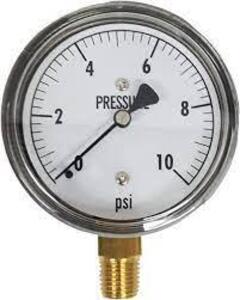 DESCRIPTION: (5) LOW PRESSURE GAUGE BRAND/MODEL: KODIAK #KC25-10 SIZE: 2.5" - 1/4" NPT RETAIL$: $38.35 EA QTY: 5