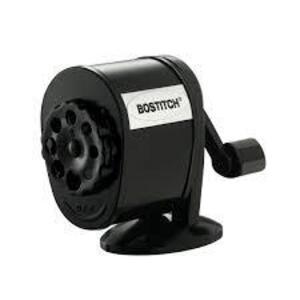 DESCRIPTION: (6) MANUAL PENCIL SHARPENER BRAND/MODEL: BOSTITCH #MPS1-BLK INFORMATION: BLACK RETAIL$: $29.09 EA QTY: 6