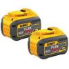 DESCRIPTION: (2) FLEXVOLT LITHIUM ION BATTERIESBRAND/MODEL: DEWALT #DCB609-2INFORMATION: YELLOWSIZE: 9AH, 20V/60VRETAIL$: $349.99 TOTALQTY: 2