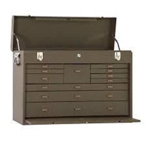 DESCRIPTION: (1) MACHINISTS TOOL DRAWER CHEST BRAND/MODEL: KENNEDY #52611B-1 INFORMATION: BROWN SIZE: 11 DRAWER, 26" RETAIL$: $972.36 EA QTY: 1