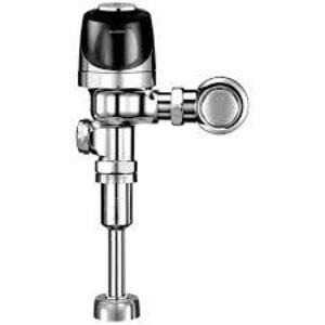 DESCRIPTION: (1) SINGLE BYPASS DIAPHRAGM MOTION SENSORED FLUSH BRAND/MODEL: SLOAN #8186 INFORMATION: CHROME WITH BLACK SIZE: 1.5 GPF, 5.7 LPF RETAIL$: