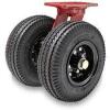 DESCRIPTION: (1) DUAL WHEEL PNEUMATIC SWIVEL CASTER BRAND/MODEL: HAMILTON INFORMATION: RED SIZE: 10" RETAIL$: $386.00 EA QTY: 1