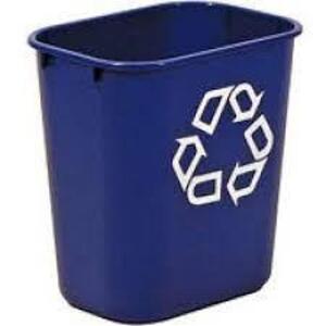 DESCRIPTION: (1) COMMERCIAL RECYCLING WASTEBASKET BRAND/MODEL: RUBBERMAID #2995 INFORMATION: BLUE SIZE: 3-1/4 GALLON CAP RETAIL$: $12.50 EA QTY: 1