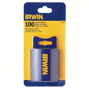 DESCRIPTION: (2) PACKS OF (100) CARBON UTILITY BLADEBRAND/MODEL: IROWN #100U96SIZE: 11/16RETAIL$: $21.87 EAQTY: 2