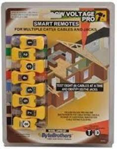 DESCRIPTION: (1) SET OF SMART REMOTES FOR CABLES & JACKSBRAND/MODEL: BYTE BROTHERS #LVPRO-SRSIZE: 8 REMOTESRETAIL$: $258.00 EAQTY: 1