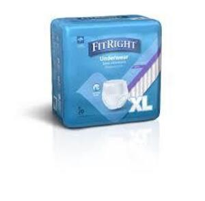 DESCRIPTION: (1) PACK OF (20) UNDERWEAR BRAND/MODEL: FITRIGHT SIZE: XL RETAIL$: $37.99 EA QTY: 1