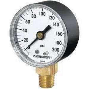 DESCRIPTION: (1) PRESSURE GAUGEBRAND/MODEL: ASHCROFT #33HP92SIZE: 0-400 PSIRETAIL$: $35.11 EAQTY: 1