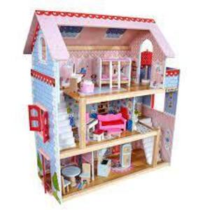 DESCRIPTION: (1) WOODEN DOLLHOUSE BRAND/MODEL: KIDKRAFT #65054 RETAIL$: $60.00 EA QTY: 1