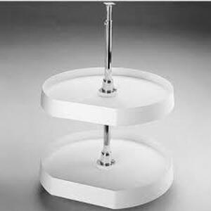 DESCRIPTION: (1) LAZY SUSAN BRAND/MODEL: REV-A-SHELF 6272-22-11-52 INFORMATION: WHITE SIZE: 22" RETAIL$: $73.40 EA QTY: 1