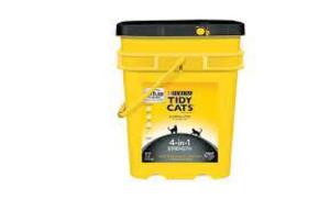 DESCRIPTION: (1) BUCKET OF CAT LITTER BRAND/MODEL: PURINA TIDY CATS SIZE: 35 LB RETAIL$: $20.00 EA QTY: 1