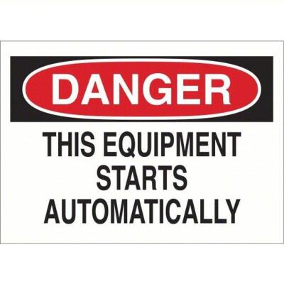 DESCRIPTION: (3) DANGER SIGN BRAND/MODEL: BRADY #42563 RETAIL$: $6.78 EA QTY: 3