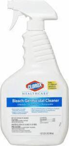 DESCRIPTION: (2) BLEACH GERMICIDAL CLEANER BRAND/MODEL: CLOROX HEALTHCARE #6VDE6 SIZE: 32 OZ RETAIL$: $140.00 TOTAL QTY: 2