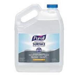 DESCRIPTION: (1) DISINFECTANT FOR FOOD SURFACES BRAND/MODEL: PURELL PROFESSIONAL SIZE: 1 GALLON RETAIL$: $16.76 EA QTY: 1