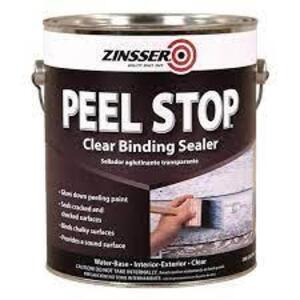 DESCRIPTION: (2) CLEAR BINDING SEALER BRAND/MODEL: ZINSSER PEEL STOP INFORMATION: CLEAR SIZE: 1 GALLON RETAIL$: $34.50 EA QTY: 2