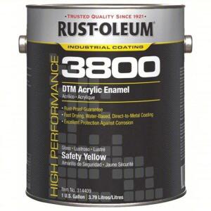 DESCRIPTION: (1) DTM ACRYLIC BRAND/MODEL: RUST-OLEUM 3800 INFORMATION: SAFETY YELLOW SIZE: 1 GALLON RETAIL$: $108.61 EA QTY: 1