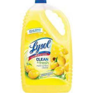 DESCRIPTION: (2) CLEAN AND FRESH MULTI SURFACE CLEANER BRAND/MODEL: LYSOL INFORMATION: LAVENDER SIZE: 1 GALLON RETAIL$: $12.00 EA QTY: 2