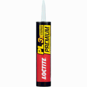 DESCRIPTION: (3) CONSTRUCTION ADHESIVE BRAND/MODEL: LOCTITE SIZE: 10 OZ RETAIL$: $7.28 EA QTY: 3