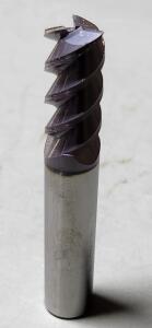 DESCRIPTION: (4) SOLID CARBIDE SQ END MILL BRAND/MODEL: ULTRA TOOL 31320 RETAIL$: $65.20 EA SIZE: 1/2 D 1" LOC QTY: 4