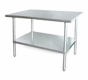 (1) GRAINGER FIXED HEIGHT WORK TABLE