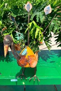 DESCRIPTION: METAL BIRD DECORATION SIZE: 2'5"X2'3" QTY: 1