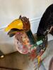 DESCRIPTION: METAL ROOSTER GARDEN DECORATION SIZE: 2'X8" QTY: 1