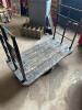 DESCRIPTION: WAREHOUSE CART WITH GOOD CASTERS AND WOOD SIZE: 27"X36"X51" QTY: 1